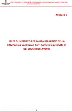 LINEE DI INDIRIZZO PER LA REALIZZAZIONE DELLA CAMPAGNA VACCINALE ANTI SARS-COV-2/COVID-19 NEI LUOGHI DI LAVORO