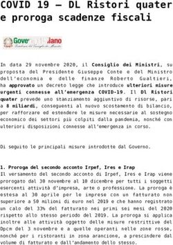 COVID 19 - DL Ristori quater e proroga scadenze fiscali