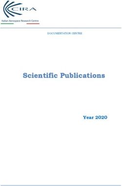 Scientific Publications - Year 20 20 - CIRA