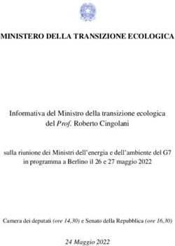 MINISTERO DELLA TRANSIZIONE ECOLOGICA
