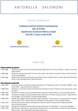 ANTONELLA SALOMONI - Dipartimento di Scienze Politiche e ...