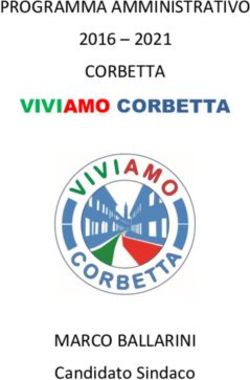 PROGRAMMA AMMINISTRATIVO CORBETTA - MARCO BALLARINI 2016 - 2021 - Candidato Sindaco - VIVIAMO CORBETTA