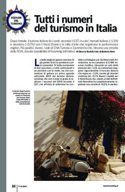 Tutti i numeri del turismo in italia - Master Meeting