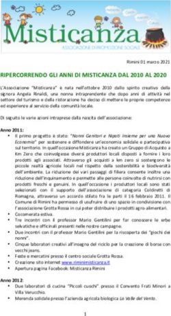 RIPERCORRENDO GLI ANNI DI MISTICANZA DAL 2010 AL 2020