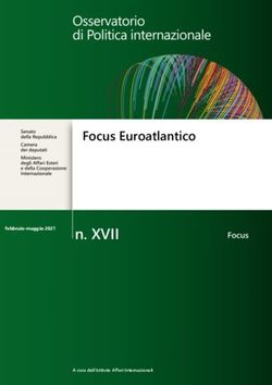 Focus Euroatlantico febbraio-maggio 2021 n. XVII - Istituto ...
