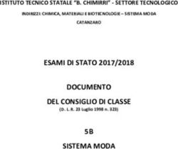 ESAMI DI STATO 2017/2018 DOCUMENTO DEL CONSIGLIO DI CLASSE 5B SISTEMA MODA - ISTITUTO TECNICO STATALE "B. CHIMIRRI" - SETTORE TECNOLOGICO - itas ...