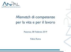 Mismatch di competenze per la vita e per il lavoro - Piacenza, 08 Febbraio 2019 Fabio Roma - Dipartimenti