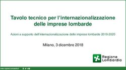 Tavolo tecnico per l'internazionalizzazione delle imprese lombarde - Milano, 3 dicembre 2018 - Open Innovation Regione ...