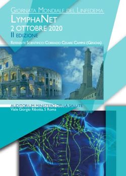 LYMPHA NET 2 OTTOBRE 2020 II EDIZIONE REFERENTE SCIENTIFICO: CORRADO CESARE CAMPISI (GENOVA) - ROSA D'EVENTI