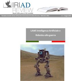 LAWS Intelligenza Artificiale e Robotica alla guerra - Archivio ...