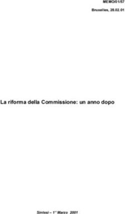 D ULIRUPD GHOOD &RPPLVVLRQH XQ DQQR GRSR