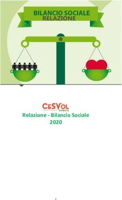 Relazione - Bilancio Sociale 2020 - Cesvol Umbria