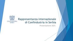 Rappresentanza internazionale di Confindustria in Serbia - Presentazione 2021 - CDP