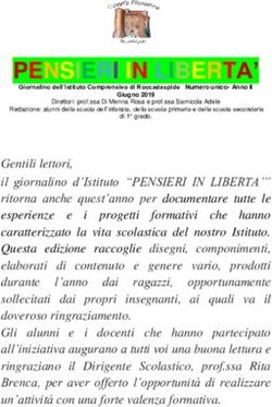 PENSIERI IN LIBERTA' - Istituto Comprensivo Roccadspide