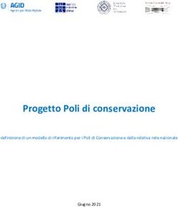 Progetto Poli di conservazione - definizione di un modello di riferimento per i Poli di Conservazione e della relativa rete nazionale Giugno 2021 ...