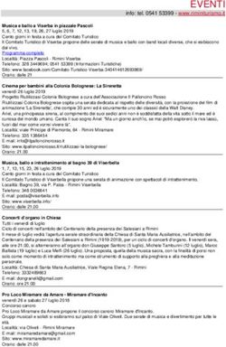EVENTI info: tel. 0541 53399 - www.riminiturismo.it - Rimini turismo