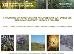 IL RUOLO DEL DOTTORE FORESTALE NELLA GESTIONE SOSTENIBILE DEL PATRIMONIO BOSCHIVO IN ITALIA E CALABRIA - Union of European Foresters
