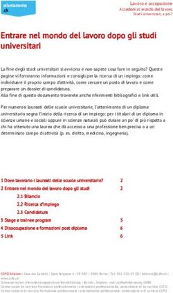 Entrare nel mondo del lavoro dopo gli studi universitari