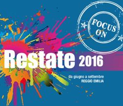 Da giugno a settembre - REGGIO EMILIA - Istituto Peri-Merulo