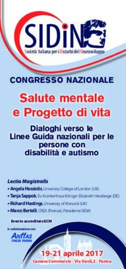 Salute mentale e Progetto di vita - CONGRESSO NAZIONALE - Associazione per l'autismo ...