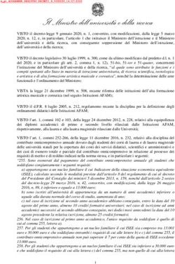 Il Ministro dell'universit&agrave; e della ricerca