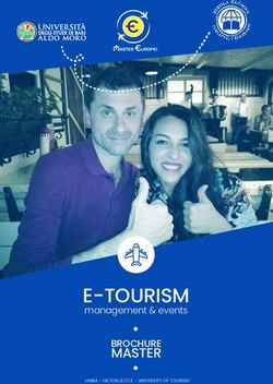 E-TOURISM MASTER management & events - Master Europei