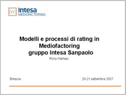 Modelli e processi di rating in Mediofactoring gruppo Intesa Sanpaolo - Rony Hamaui Brescia