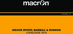 INDOOR SPORTS, BASEBALL & RUNNING - CATALOGUE 2016 ITA/ENG - &pound; - Macron Store Neath
