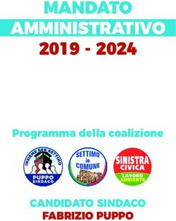 MANDATO AMMINISTRATIVO 2019 - 2024 Programma della coalizione - Comune di Settimo ...