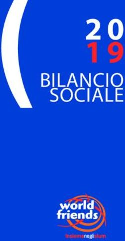 BILANCIO SOCIALE - World Friends