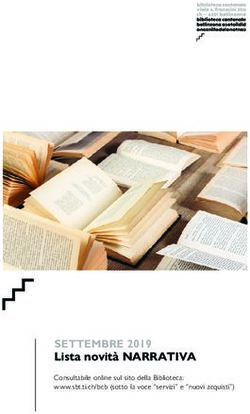 SETTEMBRE 2019 Lista novità NARRATIVA - Consultabile online sul sito della Biblioteca: www.sbt.ti.ch/bcb (sotto la voce "servizi" e "nuovi acquisti")