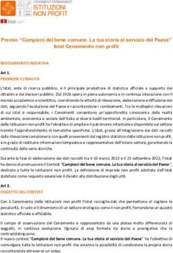 Premio "Campioni del bene comune. La tua storia al servizio del Paese" Istat Censimento non profit