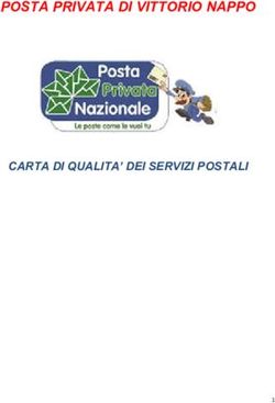 POSTA PRIVATA DI VITTORIO NAPPO - CARTA DI QUALITA' DEI SERVIZI POSTALI