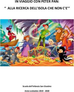 IN VIAGGIO CON PETER PAN: " ALLA RICERCA DELL'ISOLA CHE NON C'E'" - Scuola dell'infanzia San Giustino Anno scolastico 2019 2020