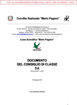DOCUMENTO DEL CONSIGLIO DI CLASSE 5 A - Convitto Nazionale "Mario Pagano" - Convitto ...