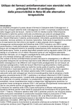 Utilizzo dei farmaci antinfiammatori non steroidei nelle