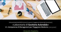 "Laboratorio di Gestione Aziendale" - I#2 "Competenze di Management per l'Ingegnere Moderno" (02-03-2021) - Unisalento
