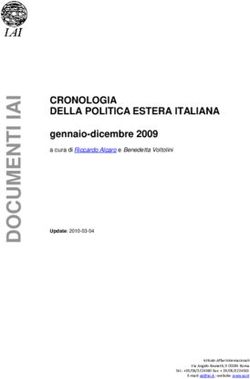 CRONOLOGIA DELLA POLITICA ESTERA ITALIANA - gennaio-dicembre 2009 - Istituto Affari ...