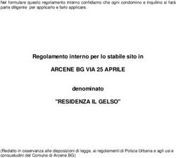 ARCENE BG VIA 25 APRILE - Regolamento interno per lo stabile sito in
