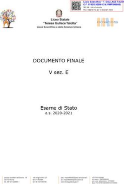DOCUMENTO FINALE V sez. E Esame di Stato - a.s. 2020-2021 - Liceo Teresa Gullace