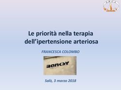 Le priorit&agrave; nella terapia dell'ipertensione arteriosa - FRANCESCA COLOMBO Sal&ograve;, 3 marzo 2018 - OverGroup