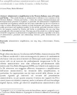 La semplificazione amministrativa nei Balcani occidentali: i casi della Croazia e della Serbia