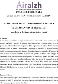 CALL FOR PROPOSALS - Airalzh