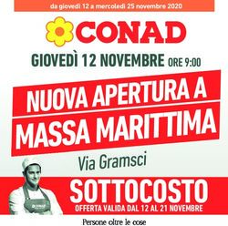 SOTTOCOSTO Via Gramsci - GIOVED&Igrave; 12 NOVEMBRE ORE 9:00 - Conad