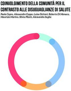 Coinvolgimento della comunit&Agrave; per il contrasto alle disuguaglianze di salute - Paola Capra, Alessandro Coppo, Luisa Dettoni, Roberto Di Monaco ...