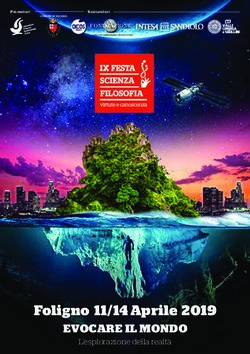 Foligno 11/14 Aprile 2019 - EVOCARE IL MONDO L'esplorazione della realtà - Casa Portale