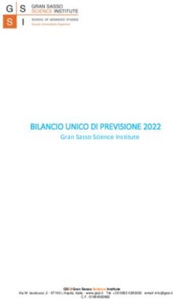 BILANCIO UNICO DI PREVISIONE 2022 - Gran Sasso Science Institute - Amministrazione ...