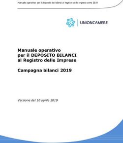 Manuale operativo per il DEPOSITO BILANCI al Registro delle Imprese Campagna bilanci 2019 - Sommario - Unioncamere