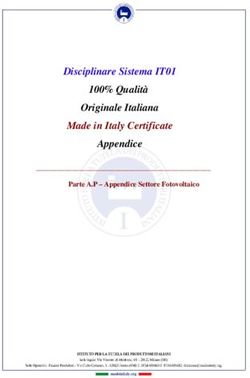 Disciplinare Sistema IT01 100% Qualità Originale Italiana Made in Italy Certificate Appendice - Parte A.P - Appendice Settore Fotovoltaico