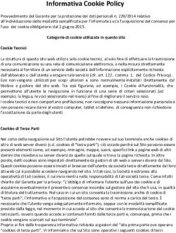 Informativa Cookie Policy - Galleria Cavour